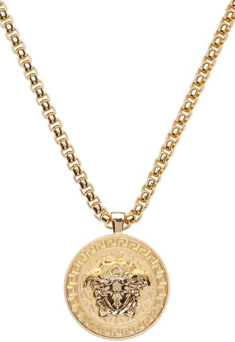 men's versace gold chain|Versace necklace real gold.